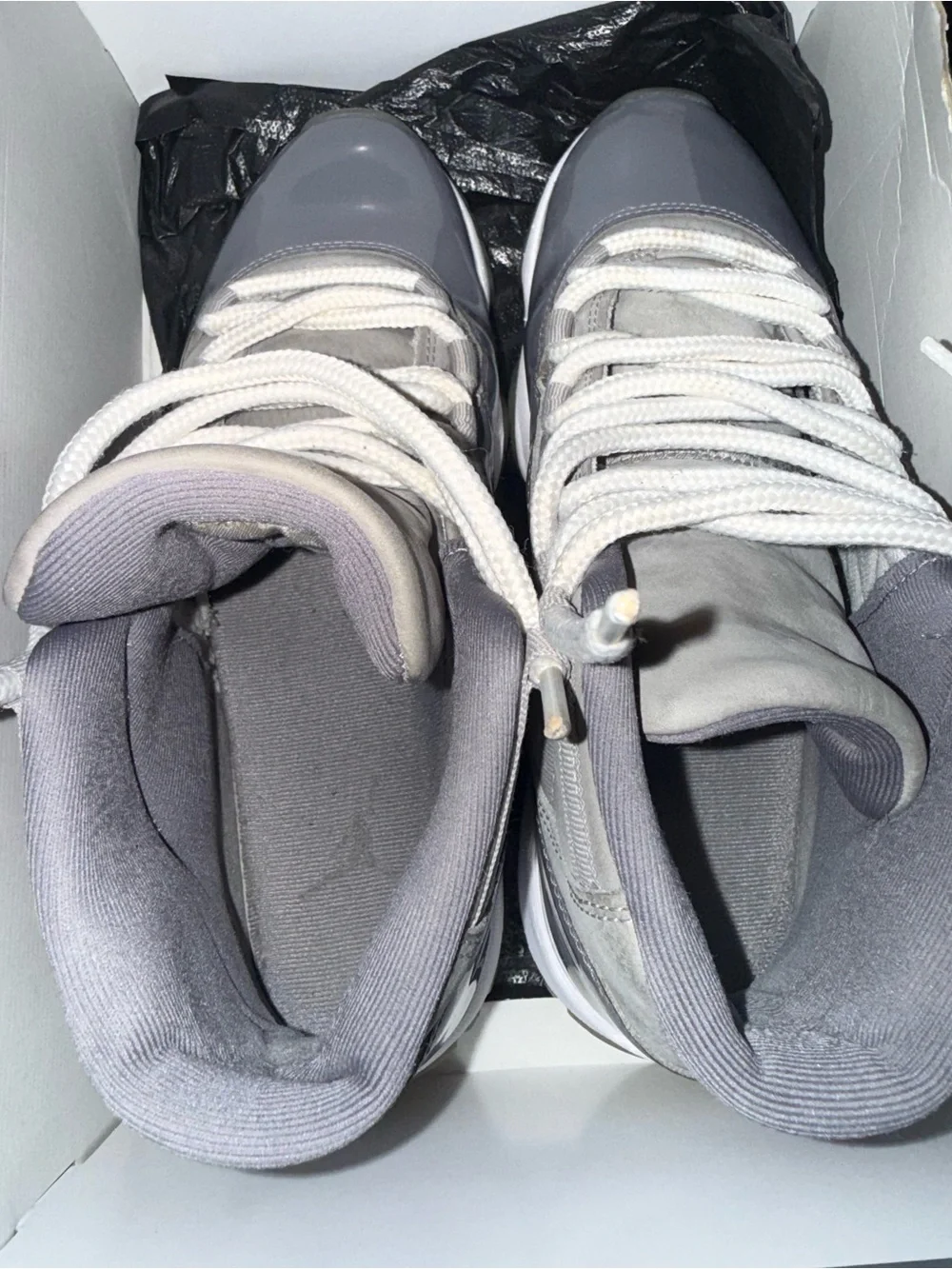 Jordan Men’s Sneakers in Gray and White with Translucent Sole